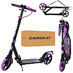Взрослый самокат iTrike SR 2-018-10-BV Черный с фиолетовым