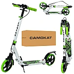Взрослый самокат iTrike SR 2-018-10-WGR Белый с зеленым