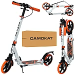Дорослий самокат iTrike SR 2-018-10-WOR Білий з помаранчевим