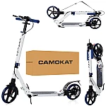 Дорослий самокат з дисковим гальмом iTrike SR 2-018-11-WBL Білий з синім