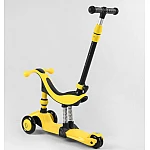 Триколісний самокат-велобіг 3 в 1 Best Scooter BS-38804 Яскраво-жовтий