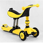 Триколісний самокат-велобіг 3 в 1 Best Scooter BS-38804 Яскраво-жовтий