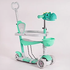 Детский самокат с защитным бампером 5 в 1 Best Scooter S-9320