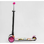 Дитячий триколісний самокат Best Scooter Maxi S-11809 Темно-рожевий