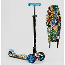 Детский трехколесный самокат Best Scooter Maxi S-11901 Голубо