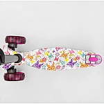 Трехколесный самокат со съемным рулем Best Scooter Maxi S-11708 Малиновый