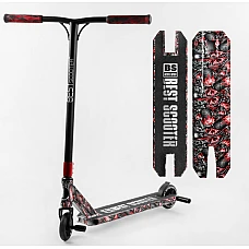 Трюковий самокат з принтом Best Scooter BS-77488 Квіти