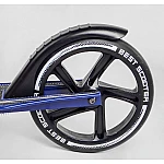Двоколісний самокат із фарою Best Scooter Синій (49804)