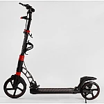 Двоколісний самокат з фарою та двома амортизатором Best Scooter D-64585 Червоний
