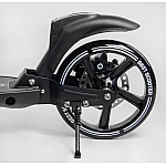 Двоколісний самокат з фарою та двома амортизаторами Best Scooter 10041-W Білий