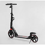 Двоколісний самокат з фарою та двома амортизаторами Best Scooter 60054-R Червоний