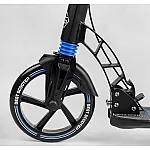 Двоколісний самокат з фарою та двома амортизаторами Best Scooter 90166-B Синій
