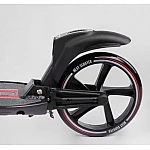 Двоколісний самокат з фарою та амортизатором Best Scooter L-21044 Червоний