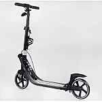 Двоколісний самокат з фарою та амортизатором Best Scooter L-36375 Чорний