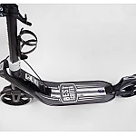 Двоколісний самокат з фарою та амортизатором Best Scooter L-36375 Чорний