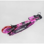 Самокат з ручним гальмом та анодованим фарбуванням Skyper Range S-25562 Рожевий