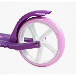 Дитячий самокат з ручним гальмом Skyper Sirius S-78967 Фіолетовий з рожевим