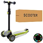 Трехколесный самокат Scooter Maxi X1-GGR Серый с зеленым