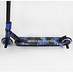 Трюковый самокат с алюминиевой декой Best Scooter (74609) Синий