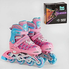 Детские ролики Best Roller (размер 35-38) 41011-M Розовый с г