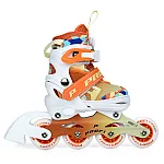 Детские ролики Prof1 Roller (размер 27-30) A 4156-XS-OR Белый с оранжевым