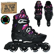 Детские ролики Prof1 Roller (размер 35-38) A4159-M-B Черный