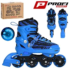 Детские ролики Prof1 Roller (размер 35-38) A4162-M-BL Голубой