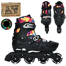 Детские ролики Prof1 Roller (размер 39-42) A4157-L-B Черный с