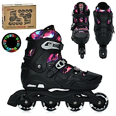 Детские ролики Prof1 Roller (размер 39-42) A4159-L-B Черный