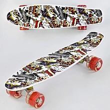 Скейт Best Board Р 14209 Белый