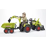 Велотрактор з причепом, переднім і заднім ковшем Falk Claas Axos (1010W)