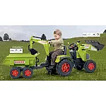 Велотрактор з причепом, переднім і заднім ковшем Falk Claas Axos (1010W)