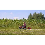 Велотрактор з причепом Falk 961B Case IH Червоний