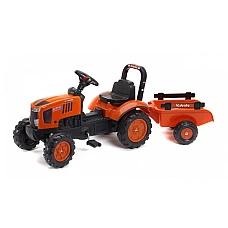 Велотрактор з причепом Falk 2065AB Kubota Помаранчевий