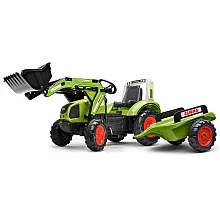 Велотрактор с прицепом и передним ковшом Falk 1040AM Claas Ar