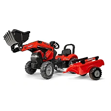 Велотрактор з причепом та переднім ковшем Falk 961AM Case IH 