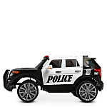 Детский электромобиль с пультом управления Bambi M 3259EBLR-1-2 Полиция Черно-белый