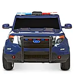 Детский электромобиль с пультом управления Bambi M 3259EBLR-4 Полиция Синий