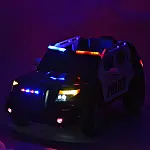 Детский электромобиль с пультом управления Bambi M 3259EBLR-4 Полиция Синий