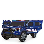 Детский электромобиль с пультом управления Bambi M 3259EBLR-4 Полиция Синий