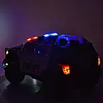 Детский электромобиль с пультом управления Bambi M 3259EBLR-4 Полиция Синий