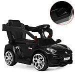 Машинка-каталка 2 в 1 Bambi M 3591L-2 Чорний