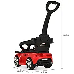 Машинка-каталка 2 в 1 Bambi M 3591L-3 Красный