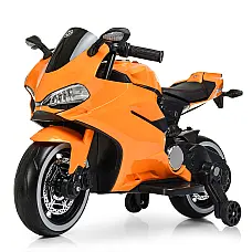 Детский электромотоцикл Bambi M 4104ELS-7 Оранжевый