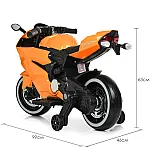 Детский электромотоцикл Bambi M 4104ELS-7 Оранжевый
