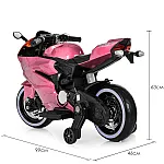 Детский электромотоцикл Bambi M 4104ELS-8 Розовый