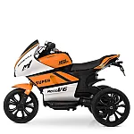 Дитячий електромотоцикл Bambi M 4135EL-1-7 Помаранчевий з білим