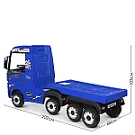 Дитячий електромобіль-вантажівка з причепом і пультом управління Bambi M 4208EBLR-4 (2) Синій