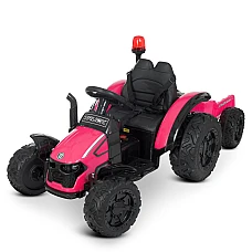Дитячий електромобіль-трактор Bambi M 4573EBLR-8 Рожевий