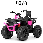 Дитячий квадроцикл Bambi з пультом керування M 4624EBLR-2-8(24V) Рожевий